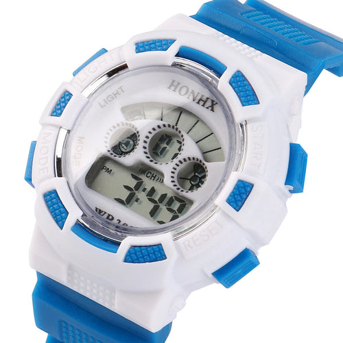 2017 Fashion Boy Girl Child Kid Sport Waterproof LED Light Analog Digital Wrist Watch