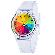 Load image into Gallery viewer, 2017 Chilrend Lovely Kids Watches Transparent Quartz Silicone Watch Children Students Watch Girls WristWatches Montre Enfant