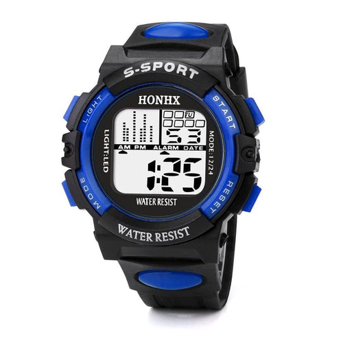 HONHX Outdoor Multifunction Digital Watch For Boys Girls Silicone Rubber Child Sports Electronic Wristwatches montre enfant #63