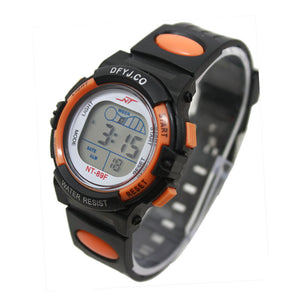 Girl Boy LED Light Wrist Watch Alarm Date Digital Multifunction Sport