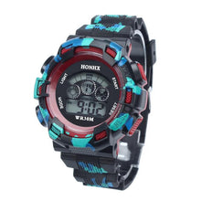 Load image into Gallery viewer, Waterproofol Mens Boys LED Quartz Alarm Date Sports Wrist Watch