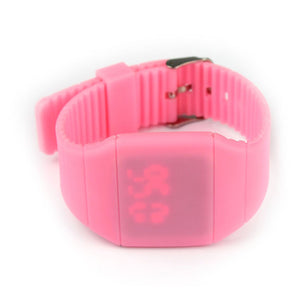 Waterproof Mens Womens Digital LED Touch Sports Silicone Bracelet Wrist Watch