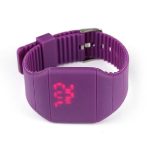 Waterproof Mens Womens Digital LED Touch Sports Silicone Bracelet Wrist Watch