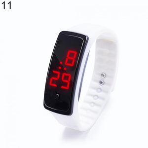 Fashion Boy Girl Kids Sports Waterproof Silicone Led Digital Wrist Watch