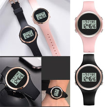 Load image into Gallery viewer, Black Watch 5mm Watch Simple Pink Silicone 38mm 15 Smart 5mm Straps Fashion 230mm 53 5g Student Electronic Children&#39;s 12